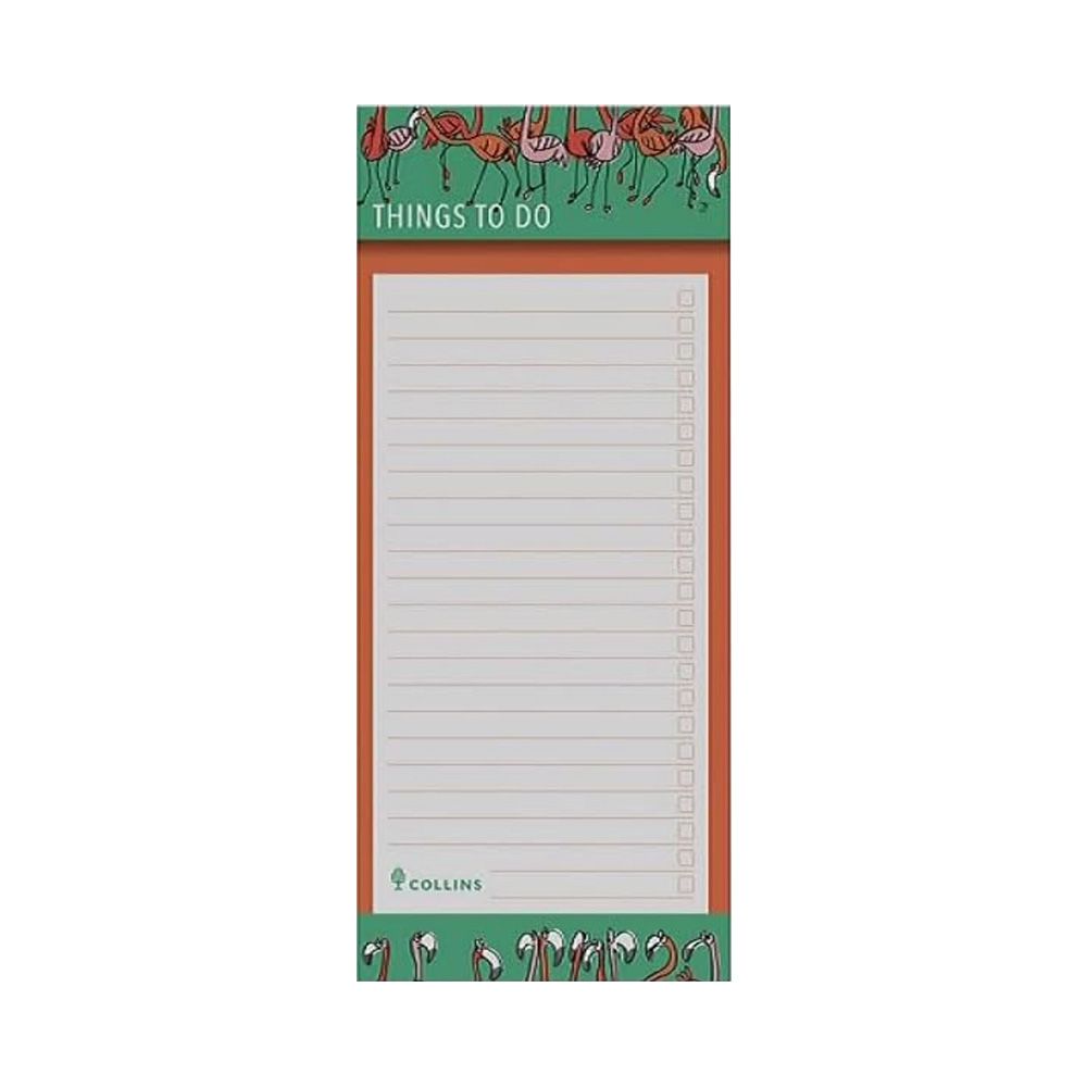 Collins - Flourish To Do List Notepad With Magnetic Strip - Green