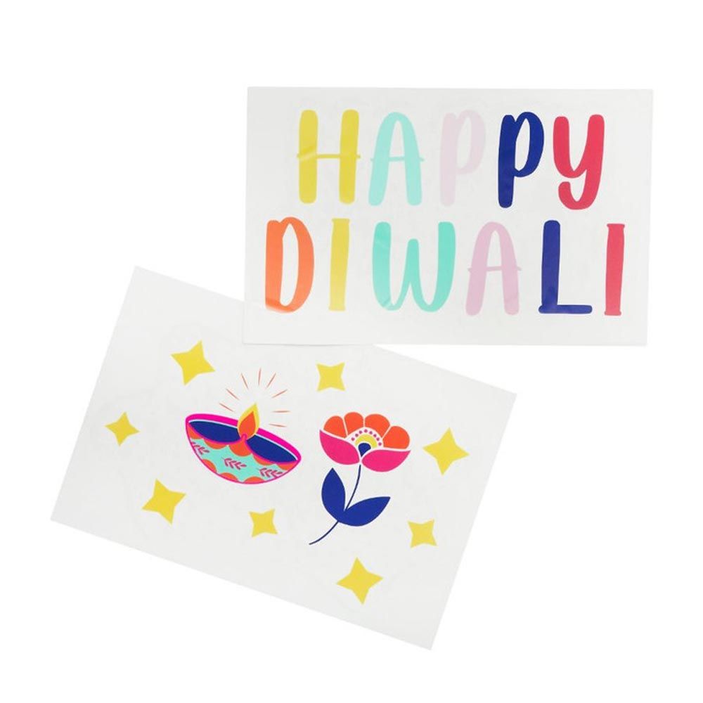 Hootyballoo - Diwali Window Stickers - 2pcs