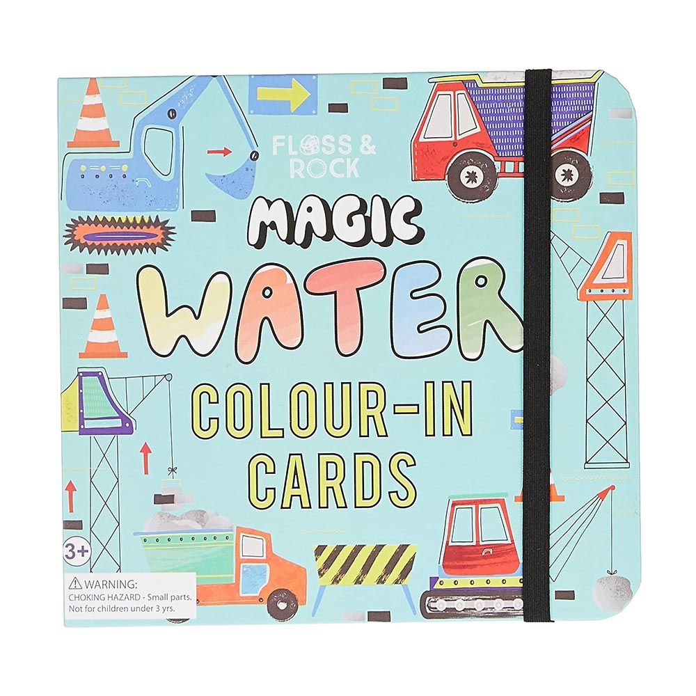 Floss & Rock - Magic Water Colour-In Pen And Cards - Construction