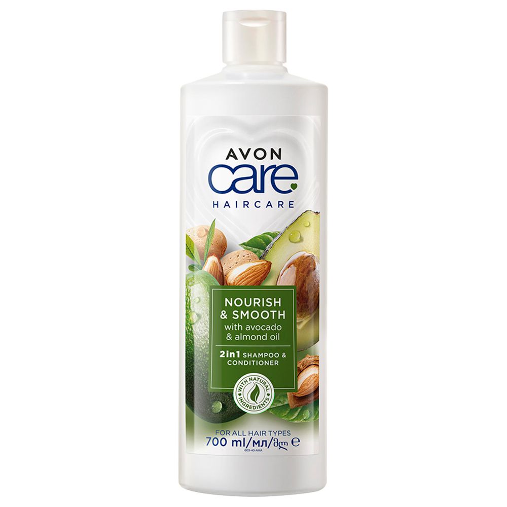 Avon - Care Nourish And Smooth 2-in-1 Shampoo And Conditioner - 700 ml