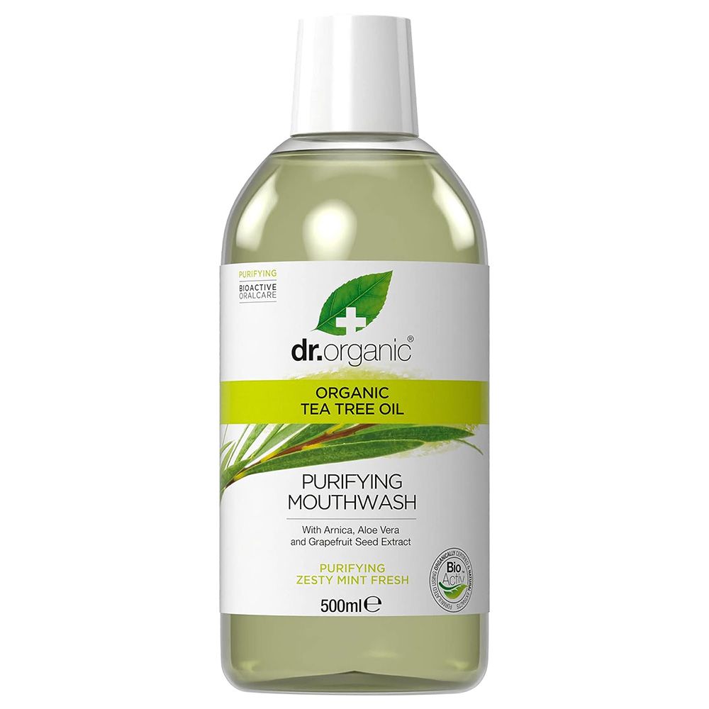 Dr Organic - Tea Tree Mouthwash - 500ml