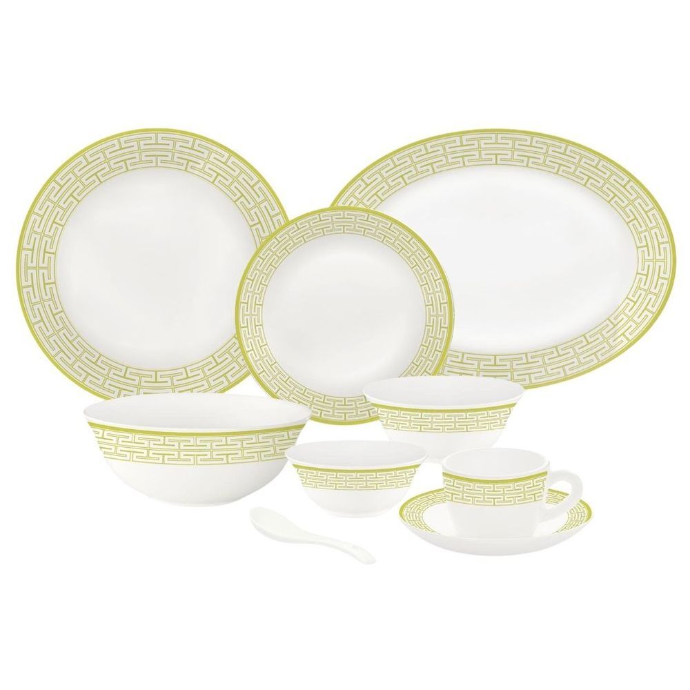 Borosil - Plano Opal Dinner Set - Zahara Beige - 50 Pcs