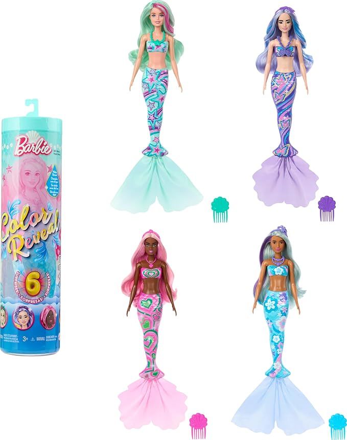 Barbie - Color Reveal Deep Sea Mermaids Series Doll - Style May Vary - 1 Pc