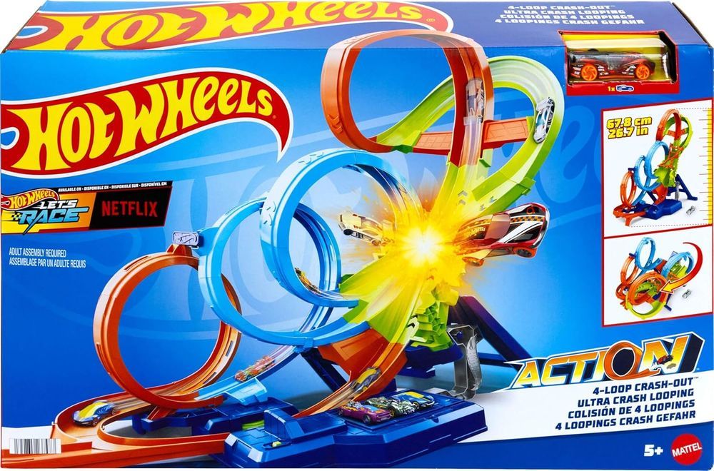 Hot Wheels - Action Endless Loop Boosted Set