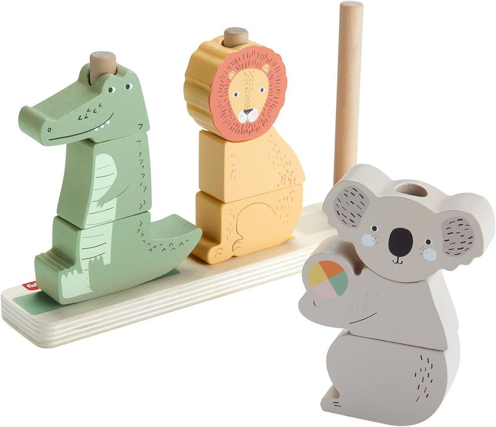 Fisher Price - Stacking And Sorting Animals In Wood