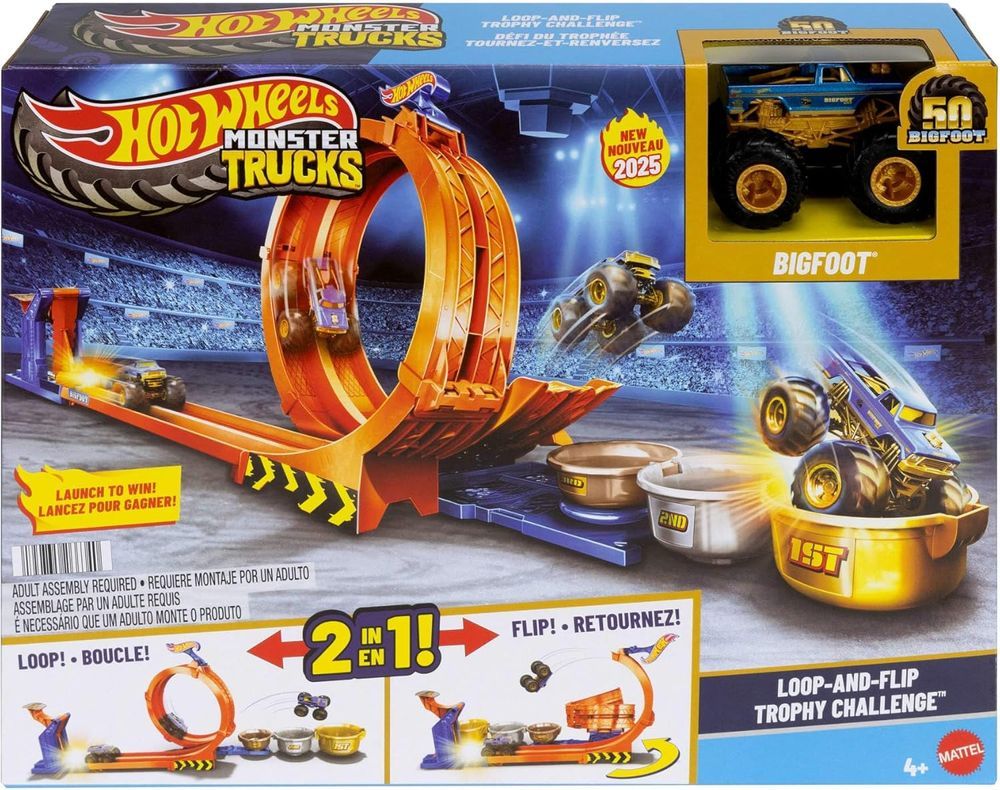 Hot Wheels - Monster Trucks Loop & Flip Trophy Challenge