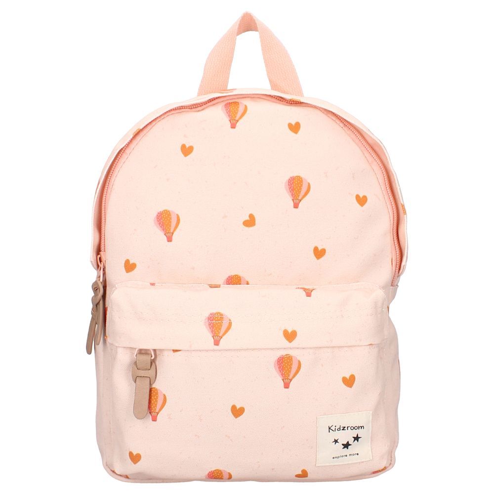 Kidzroom - Hot Air Balloons Printed Backpack - Pink - 12-Inch