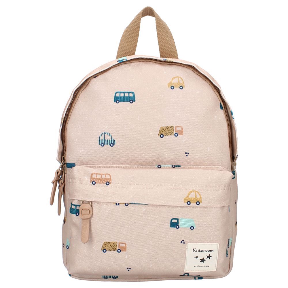 Kidzroom - Transport Printed Backpack - Beige - 12-Inch