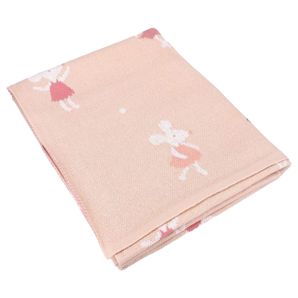 Kidzroom - Kids Blanket - Lola The Mouse - Pink