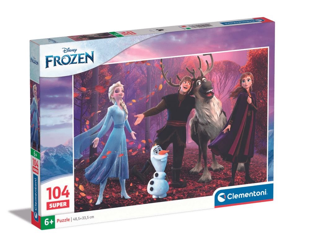 Clementoni - Disney Frozen Sing Super Color Jigsaw Puzzle - 104 Pcs