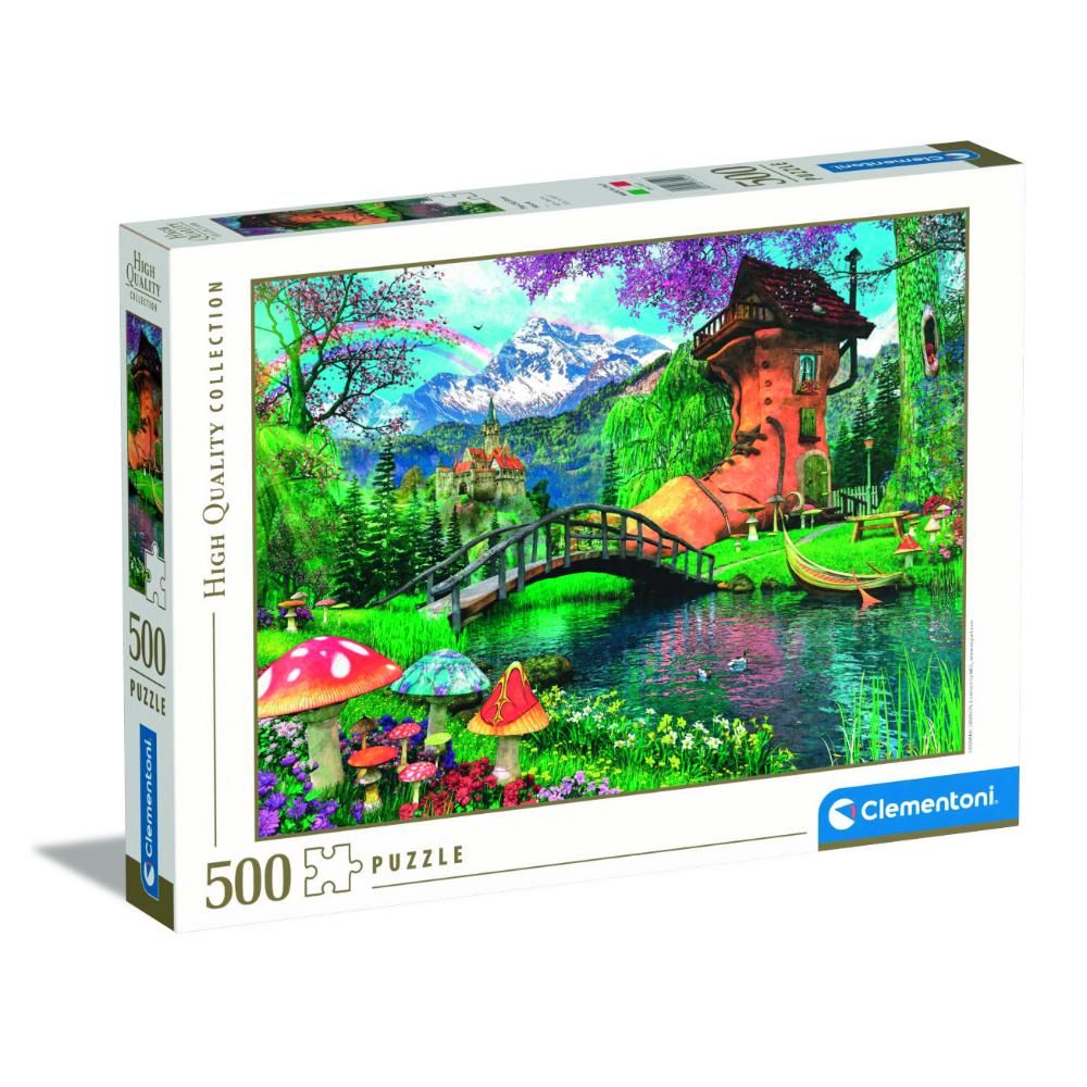 Clementoni - HQC Old Shoe House Puzzle - 500 Pcs