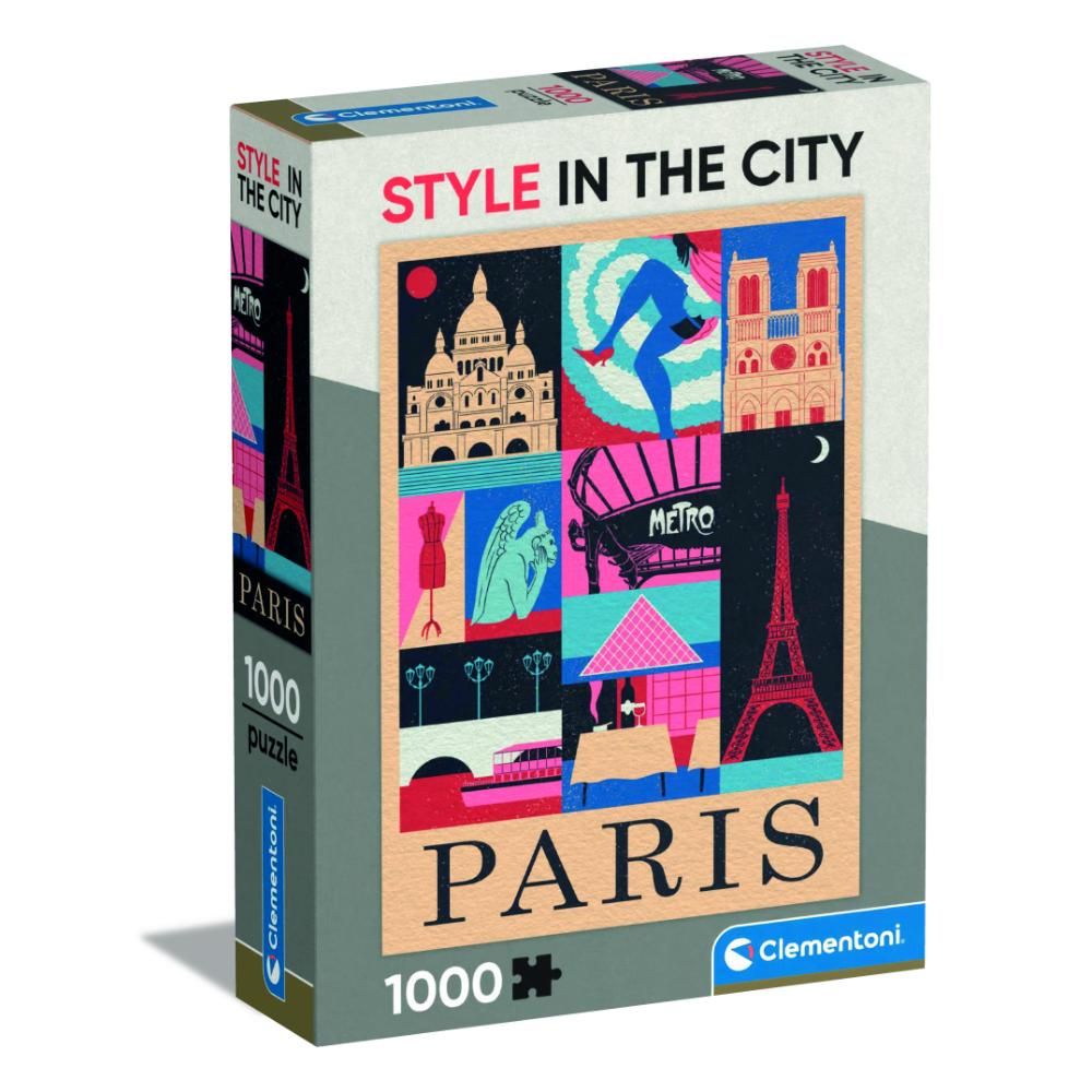 Clementoni - Style In The City Paris Puzzle - 1000 Pcs