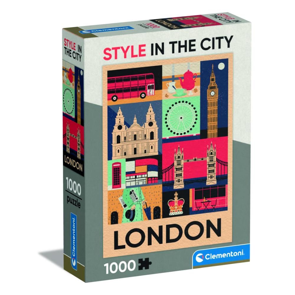 Clementoni - Style In The City London Puzzle - 1000 Pcs