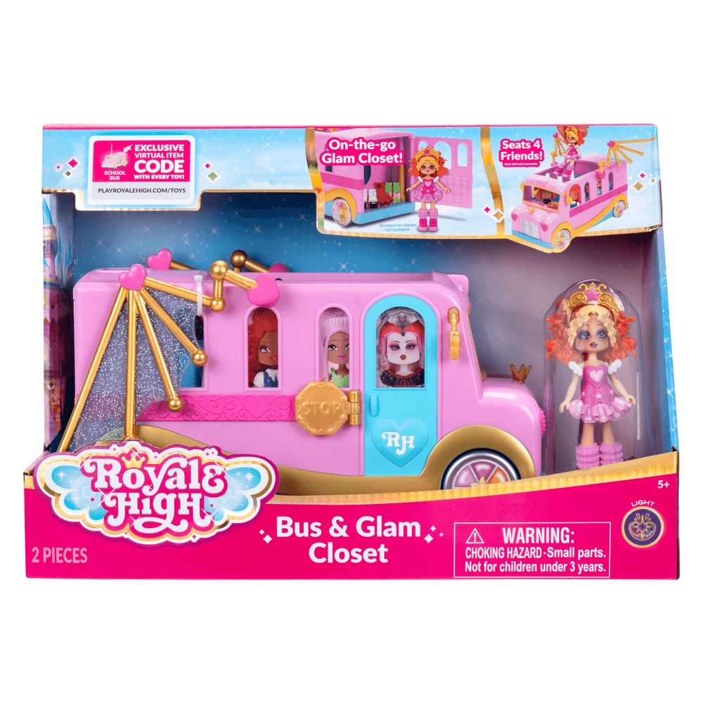 Royale & High - Bus & Glam Closet playset