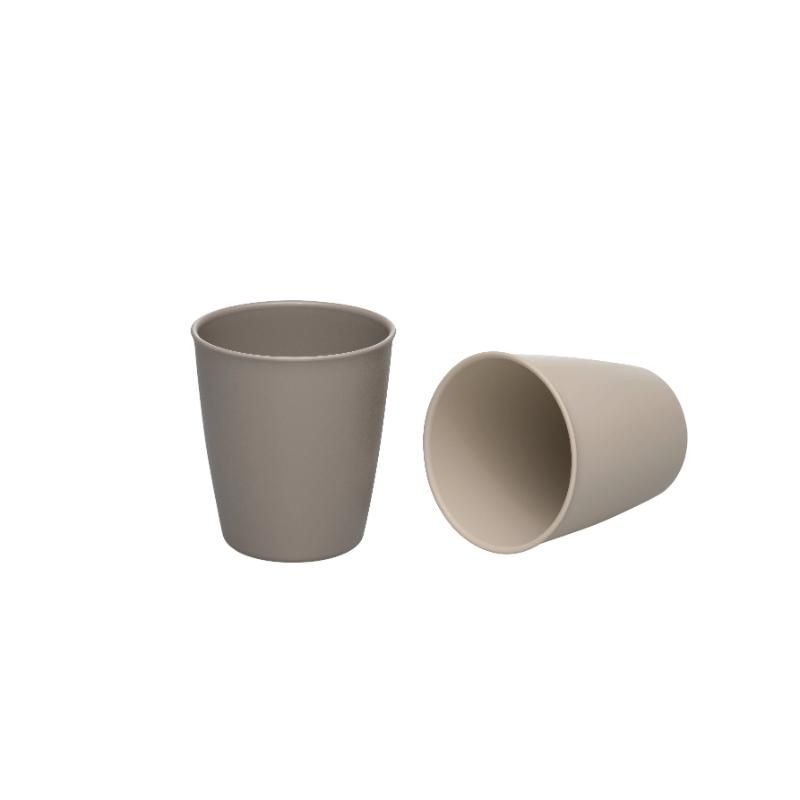 Nip - Stackable & Eco-Friendly Drinking Beaker 2 pcs - Grey