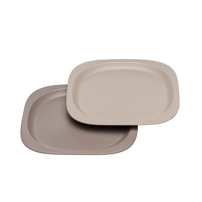 Nip - Eco-Friendly Baby Food Plate for Toddlers 2pcs - Grey