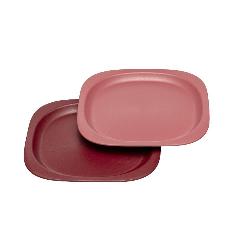 Nip - Eco-Friendly Baby Food Plate for Toddlers 2pcs - Red