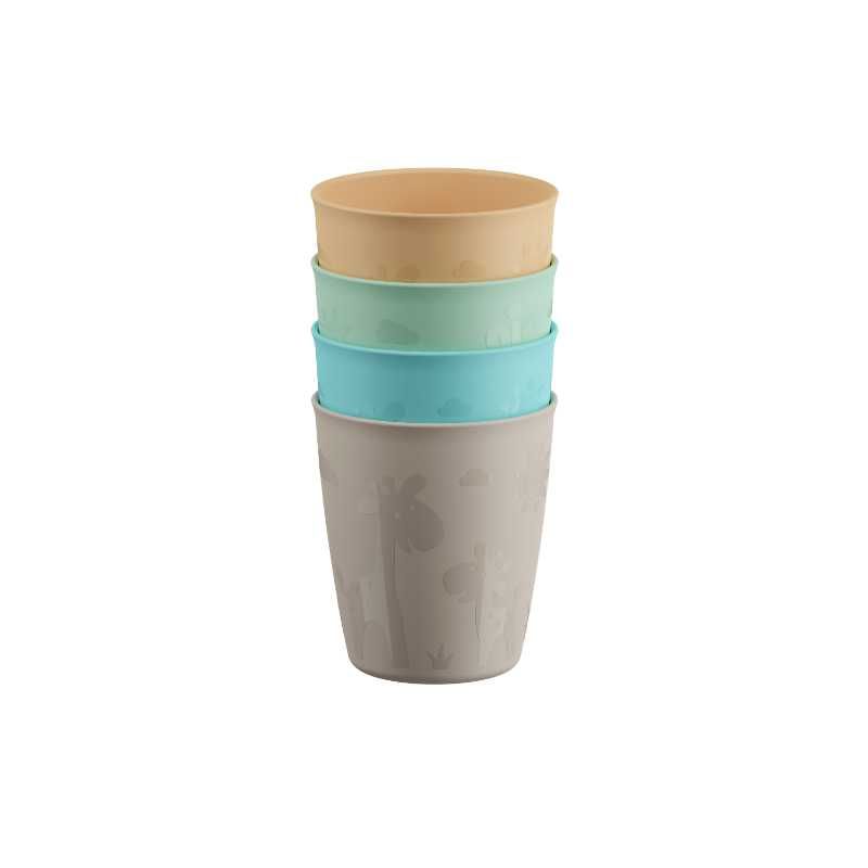 Nip - Stackable Drinking Beaker - 4pcs - Pastel