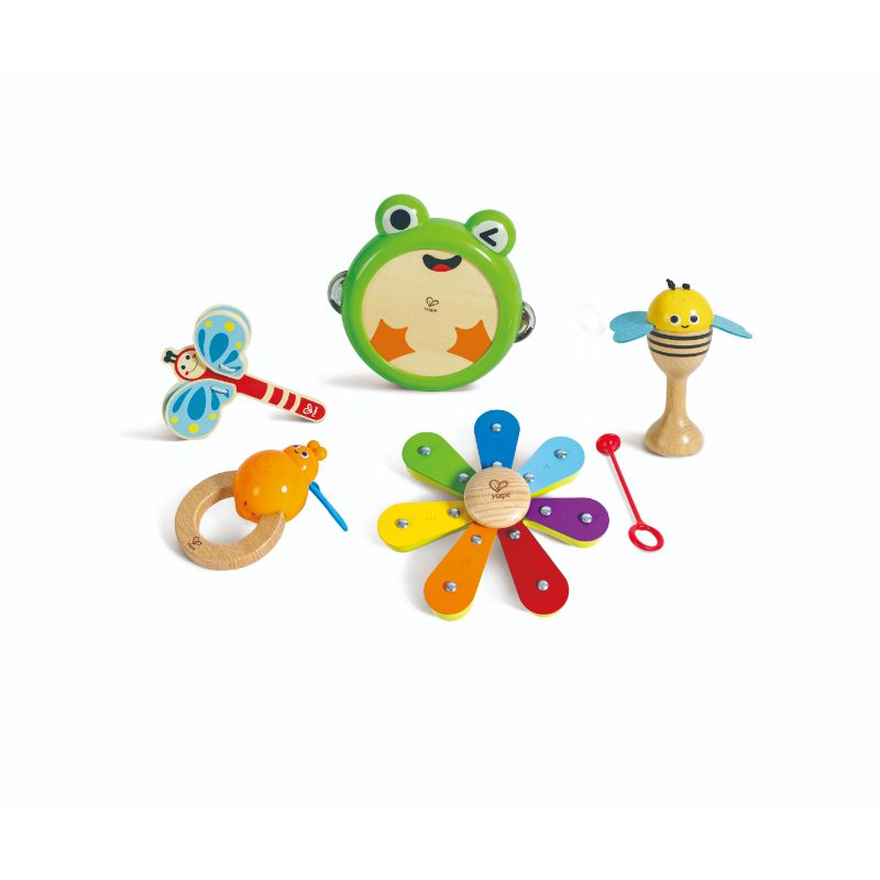 Hape - Nature Band Rhythm Kit Musical Wooden Toy 6 Piece Set