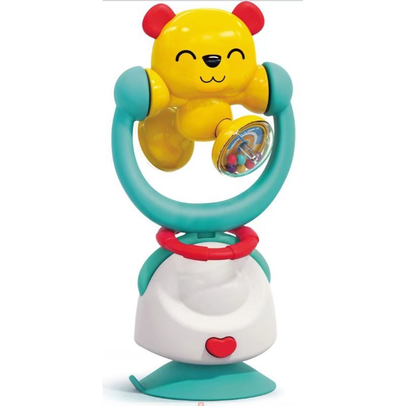 Hola - 2in1 Highchair Toys & Baby Rattle Suction Toys - Bear