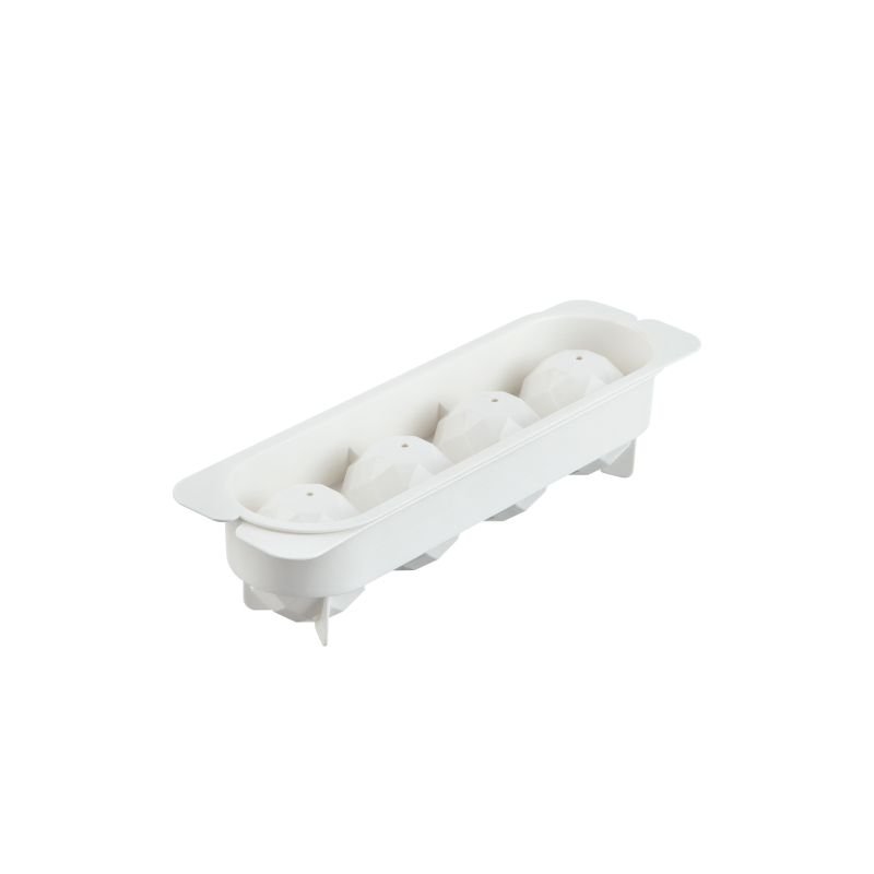 Inochi - Kari 4 Slot Sphere Ice Tray - Pearl White