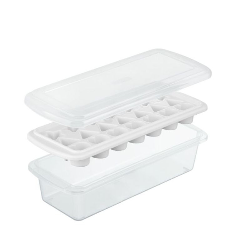 Inochi - Kari 21 Slot Creative Ice Tray With Storage Box - White