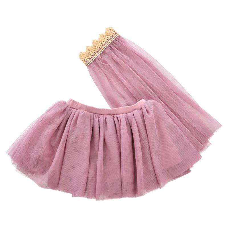 By Astrup - Doll Tulle Skirt With Veil - Plum