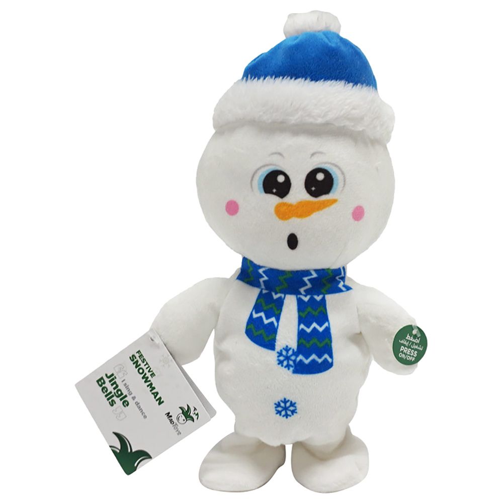 Mad Toys - Festive Snowman Walk & Sing Christmas Plush Toys