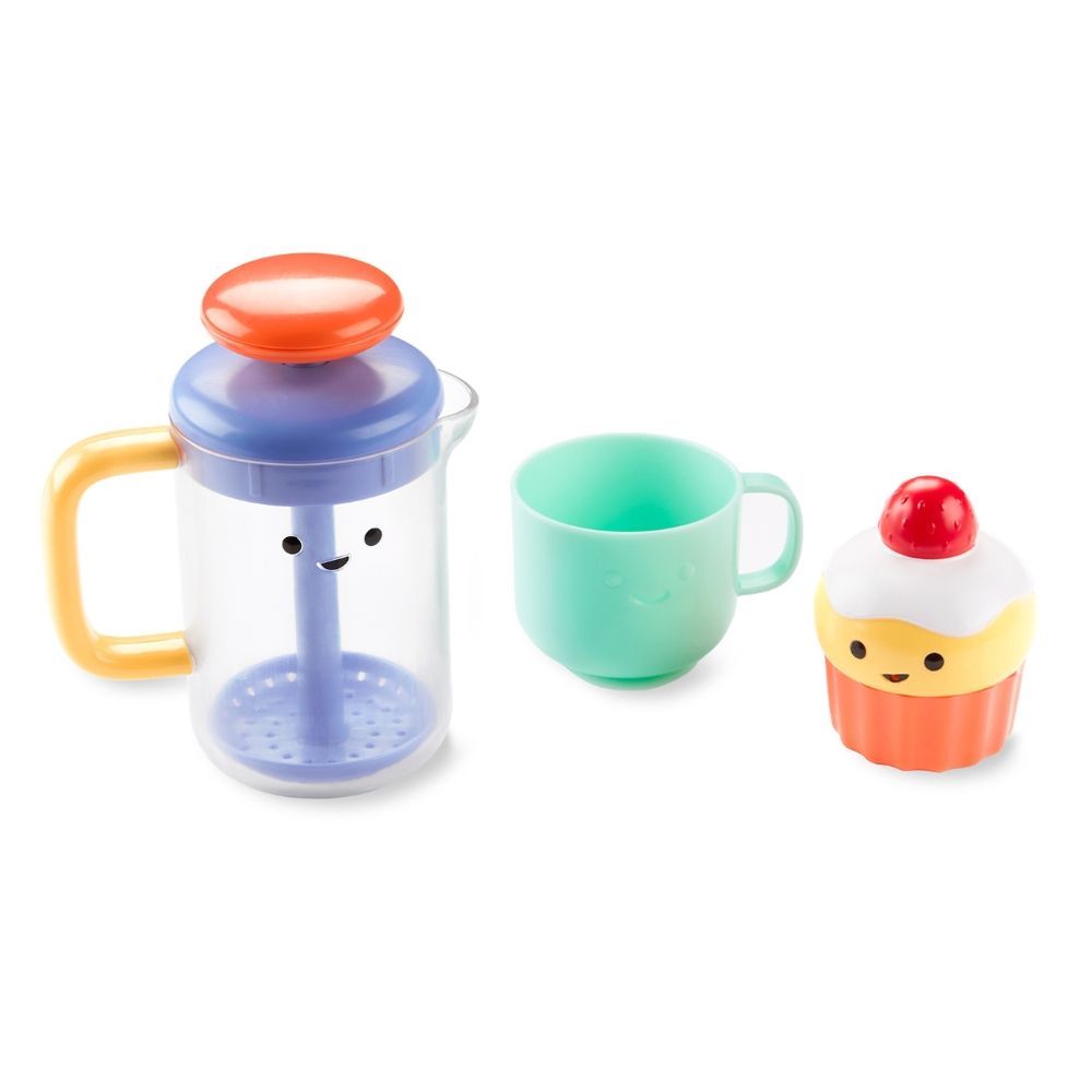 SkipHop - Tub To Table Bath Toy Set - Cafe French Press - 3 Pcs