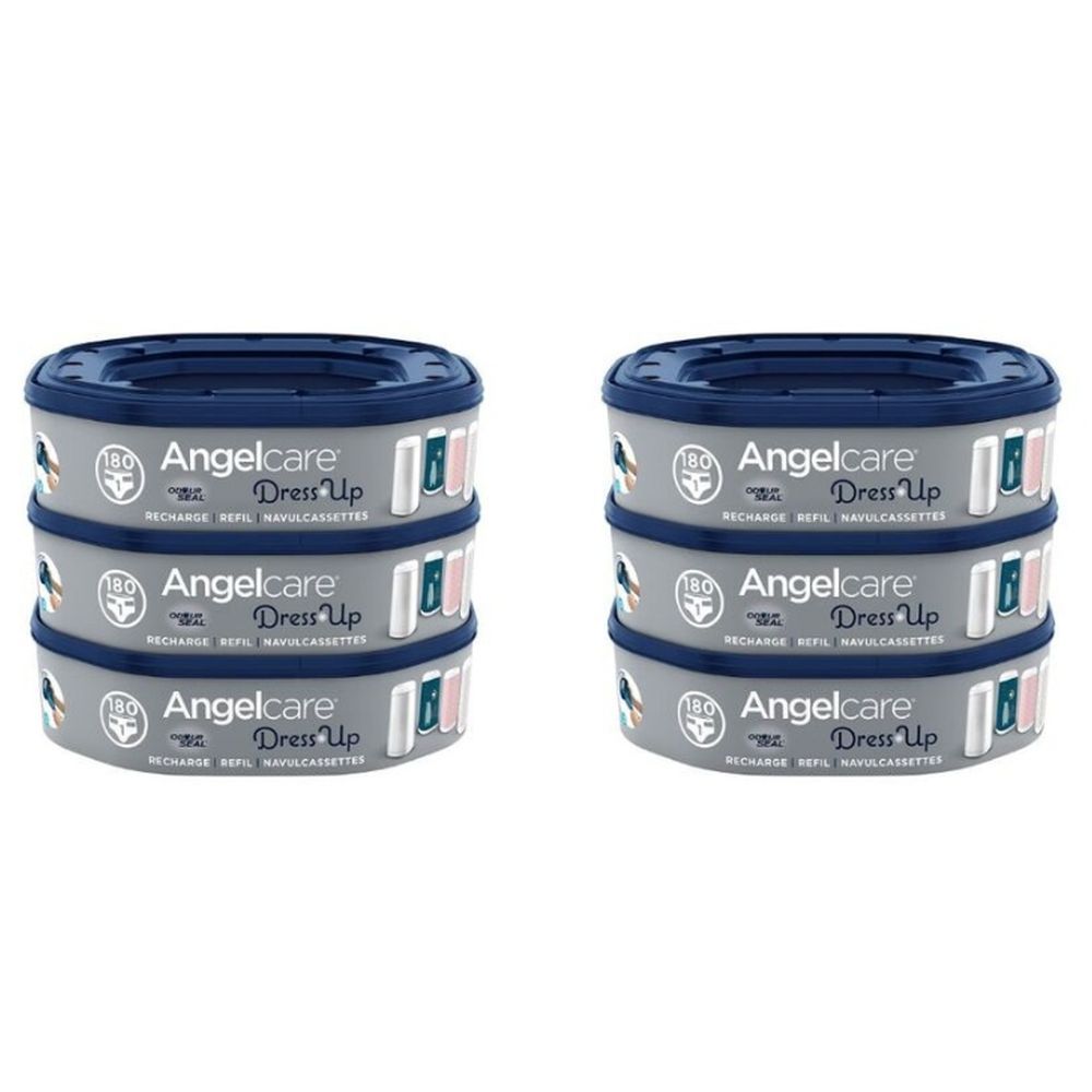 Angelcare - Dress Up Octagonal Diaper Bin Refills - Pack of 6