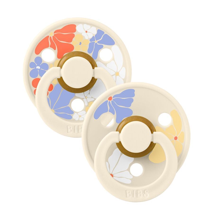 Bibs - Studio Colour Pacifier - Morning Bloom Ivory Mix - Size 1 - 2pcs