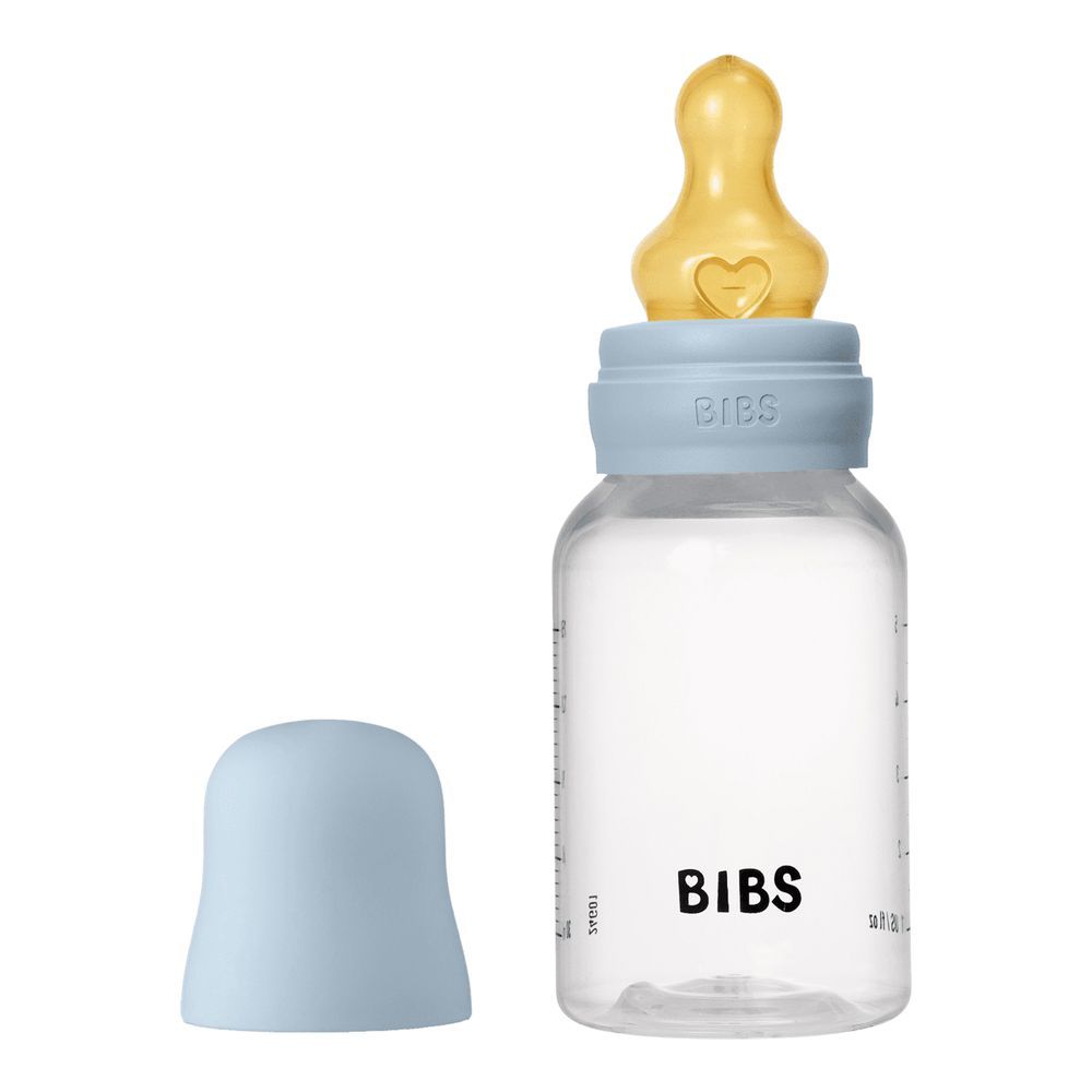 Bibs - Latex Nipple Baby Bottle Slow Flow - 0-3M - 150ml - Blue