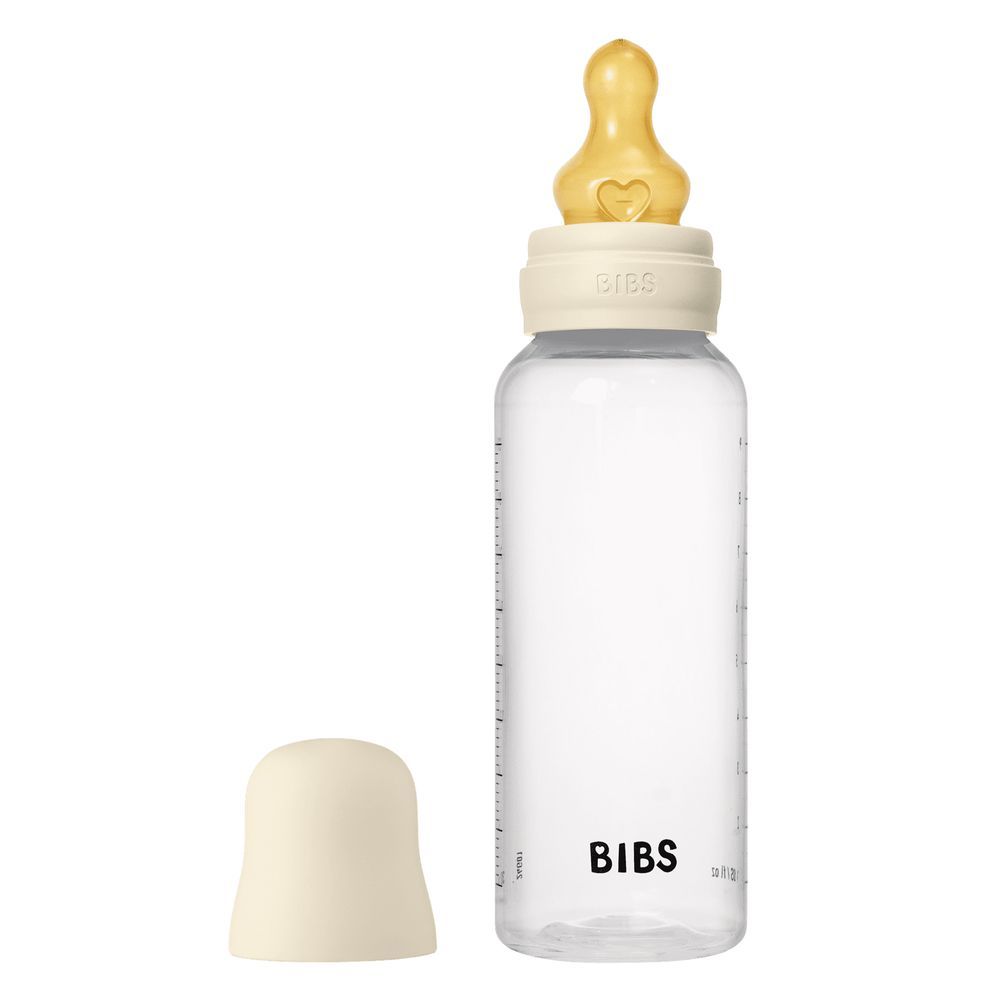 Bibs - Latex Nipple Baby Bottle Medium Flow - 3-6M - 270ml - Ivory