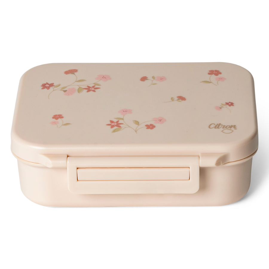 Citron - 3-Compartment Tritan Snack Box - Flowers