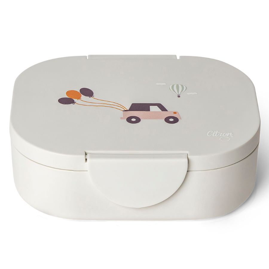 Citron - Bio Based 2-Compartment Lunch Box - Vehicles