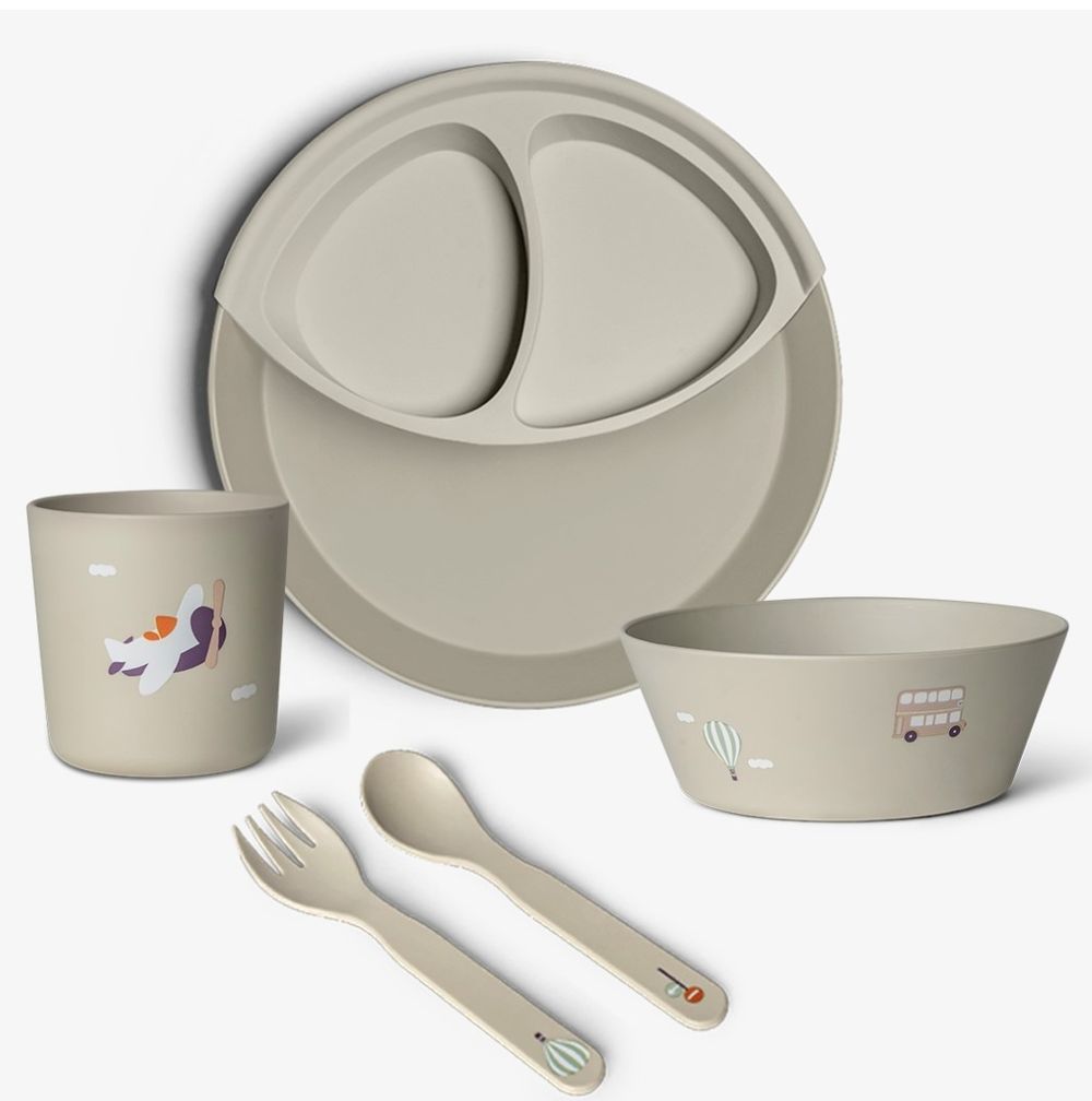 Citron - Tableware Set And Divider Bundle - Vehicles