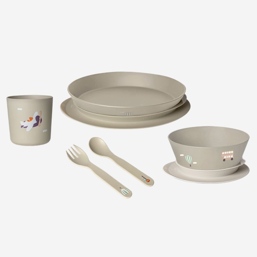 Citron - Tableware Set And Suction Bundle - Vehicles