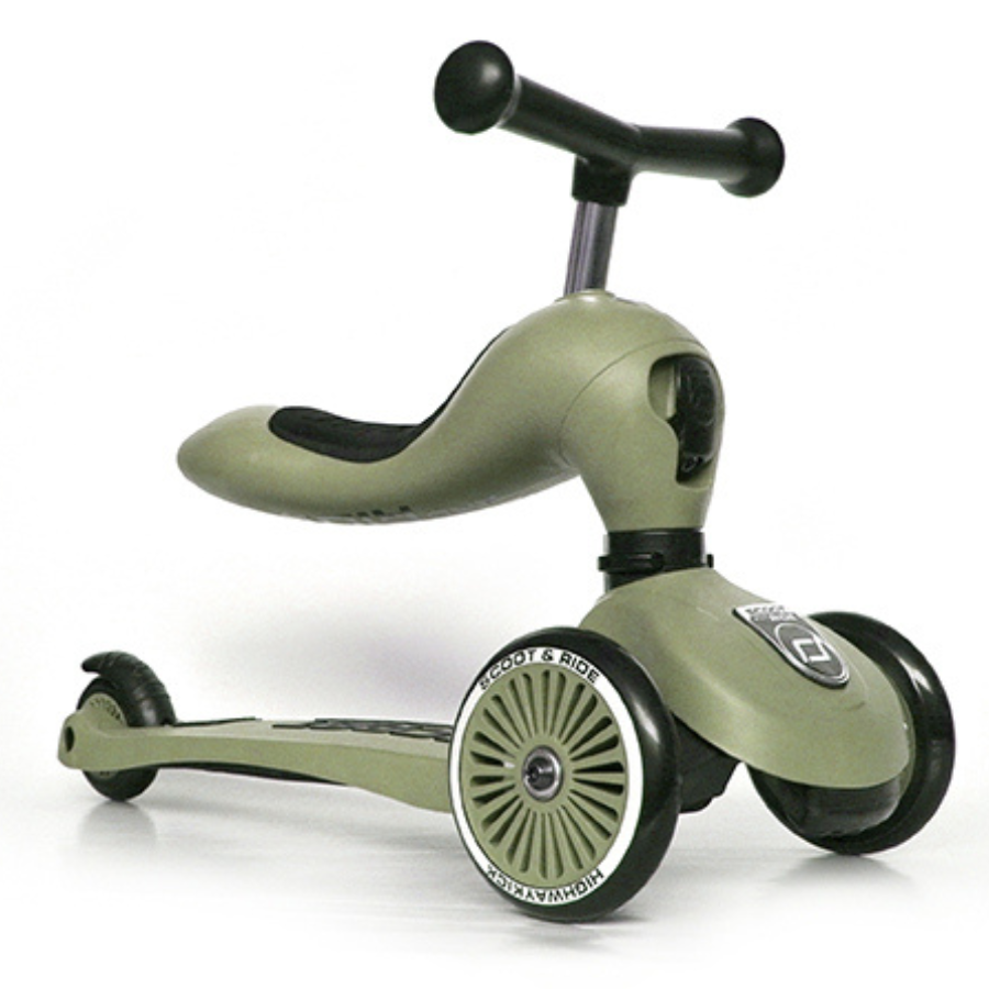 Scoot & Ride - 2-In-1 Highwaykick Scooter 1 - Olive