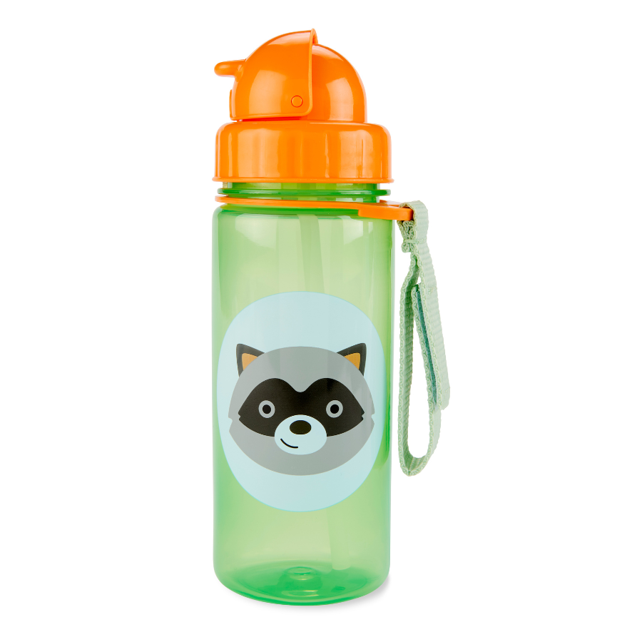 Skiphop - Zoo Straw Bottle - Raccoon