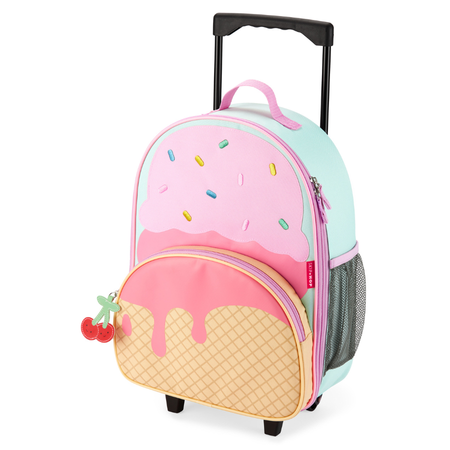 Skiphop - Spark Style Kids Rolling Luggage Bag - Ice Cream - 16-Inch