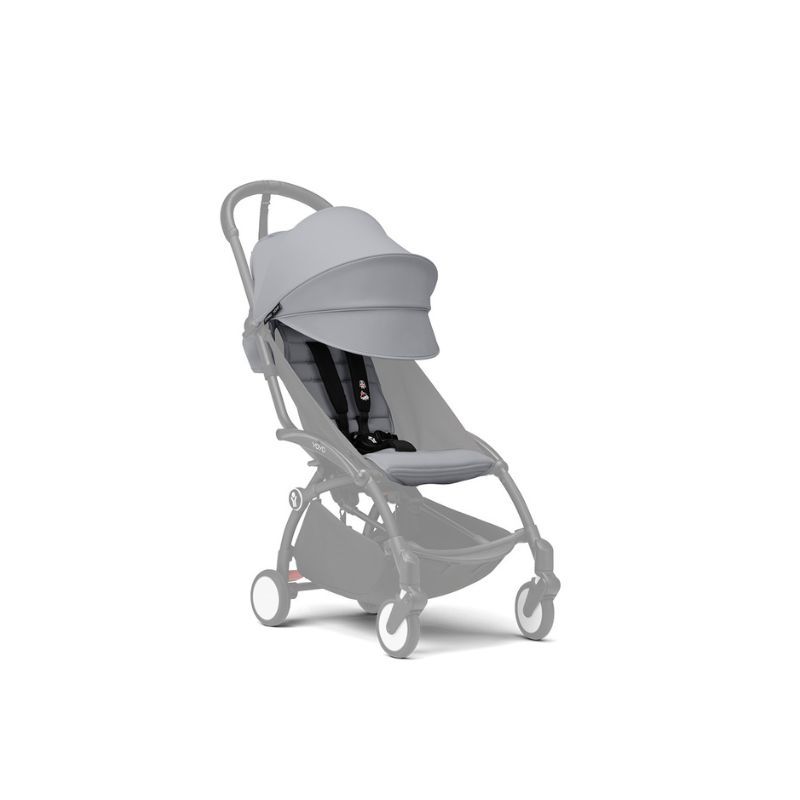 Stokke - Yoyo 6 Plus Color Pack Stroller Seat And Canopy Only - Stone