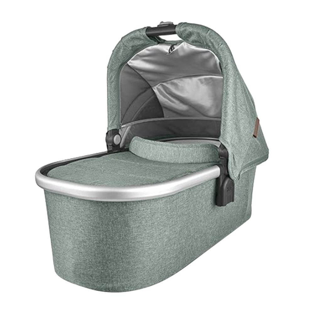 Uppababy - Emmett Baby Carrycot - Green Melange/Silver