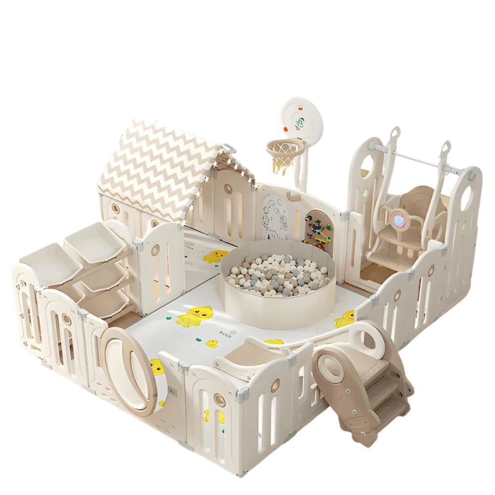 Myts - Wonderland Playpen With All In 1 Combo Activities – Cream