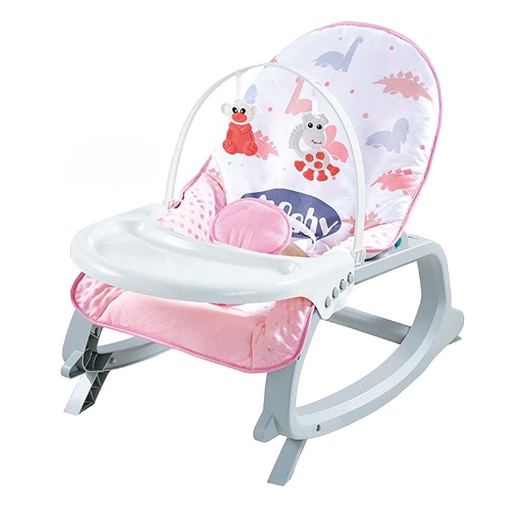 Little Angel - Baby Musical Portable Rocker Bouncer Chair - Pink