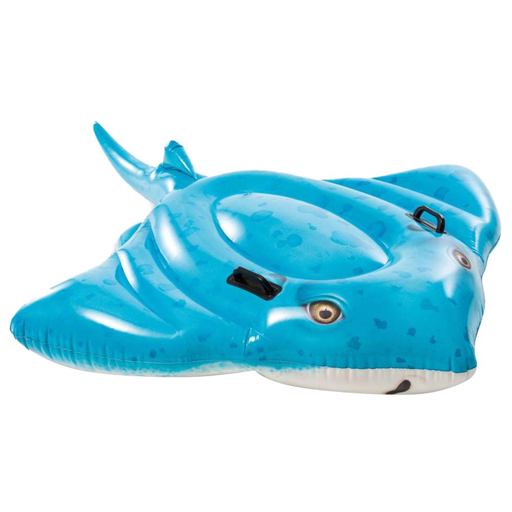 Intex - Stingray Ride-On Inflatable Pool Float - Blue