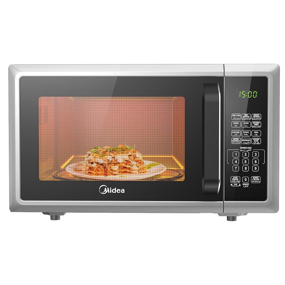 Midea - Digital Microwave Oven - Silver - 25 L