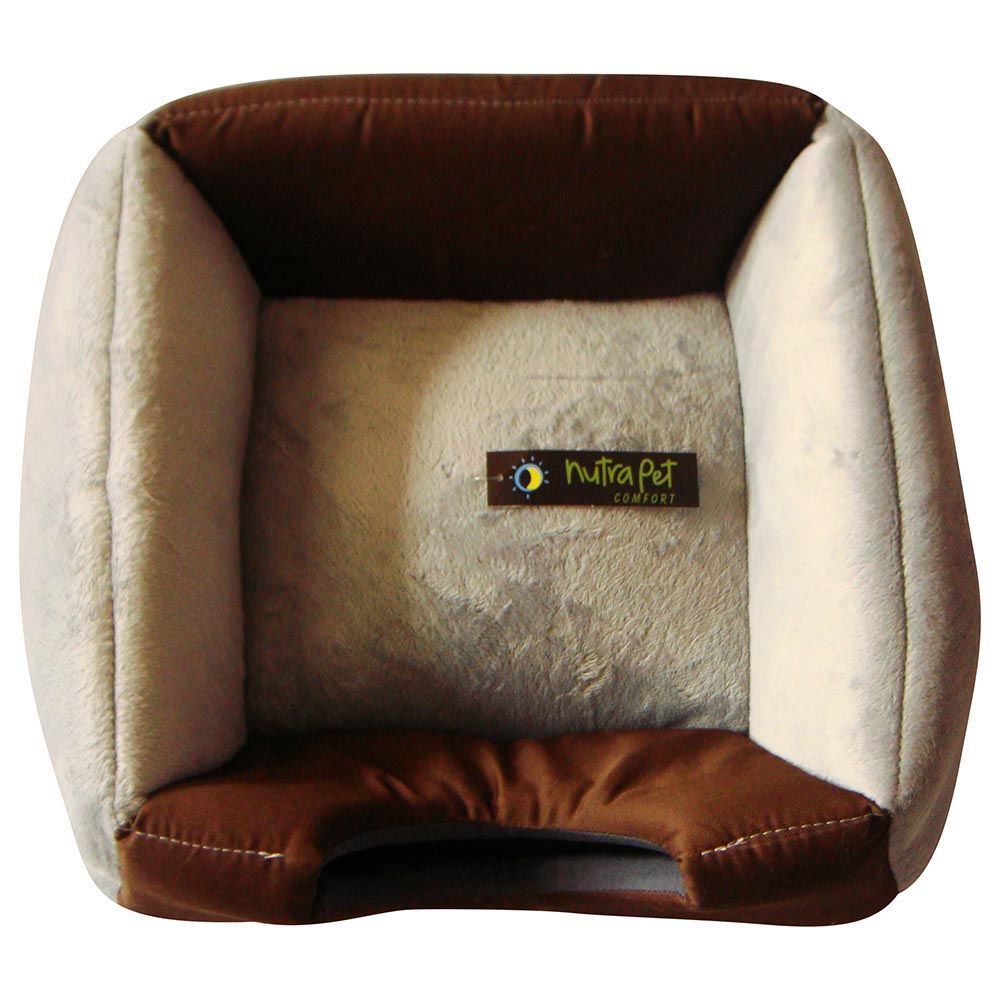 Nutrapet - Convertible Catnap Bed - Grey/Brown - 41x41x30 cm