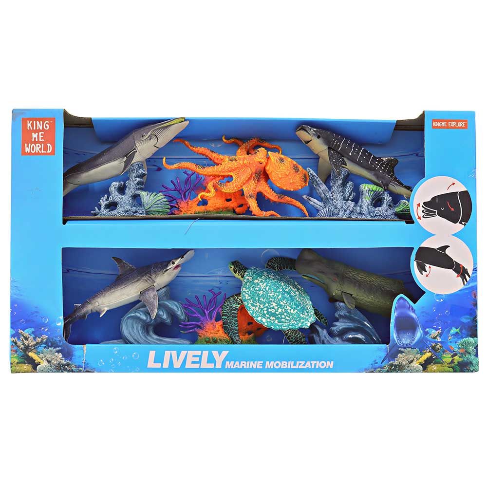 Haj - Sea Lively Marine Animal - 6pcs