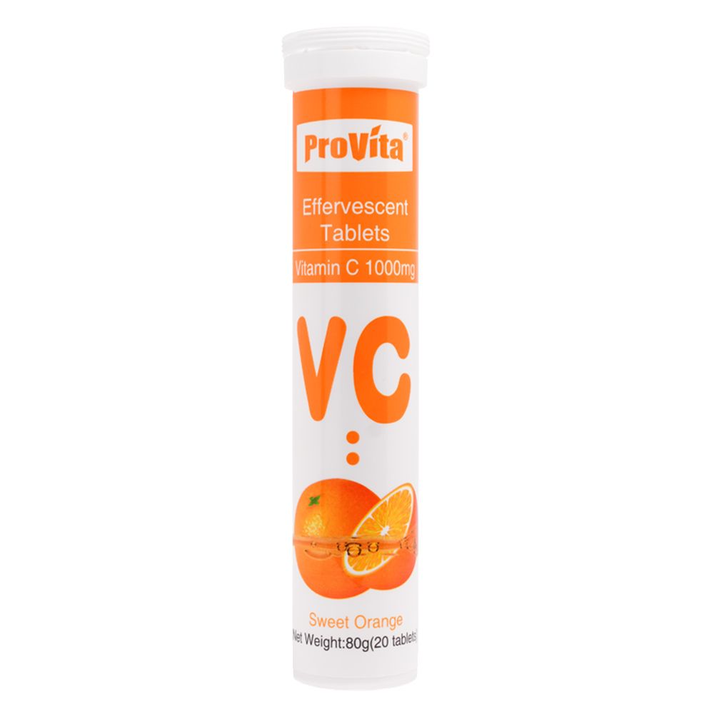 ProVita - Vitamin C 100 mg Effervescent Tablets - 20 Pcs