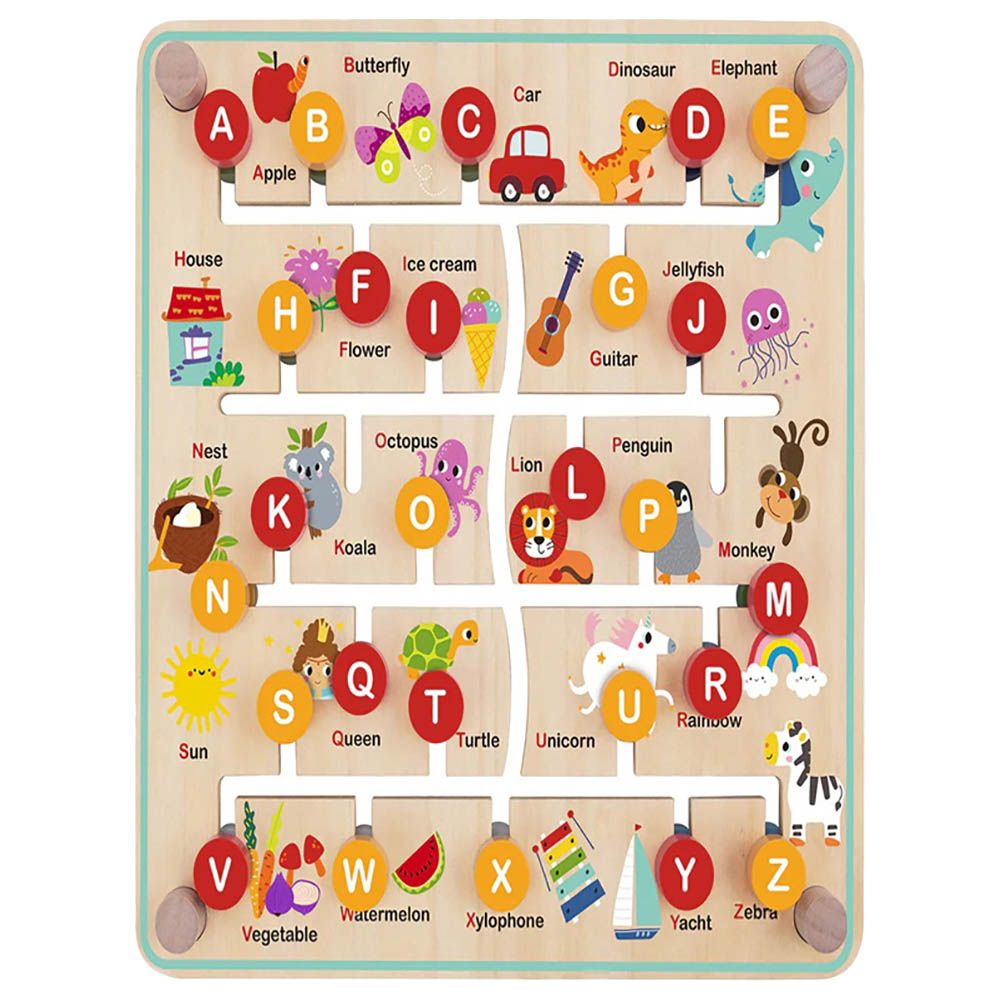 TookyToys - Wooden Farm Themed Alphabet Sorting Toys